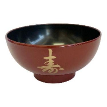 Imagem de Tigela Cumbuca Bowl P/ Poke Sopa Lamen Missoshiro Misoshiro Vermelho -