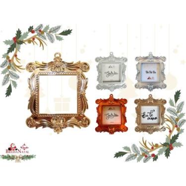 Imagem de Kit Atacadista 10 Porta Retrato Retrô de 11 cm - Mini Quadro. - Brilha