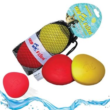 Imagem de Skip NN' Fetch Dog Toys | "Stonne" pulando encontra buscar pedras flutuantes | Diversão para terra, piscina, lago, praia | Brinquedo perfeito para cães pequenos, médios e grandes | Durável