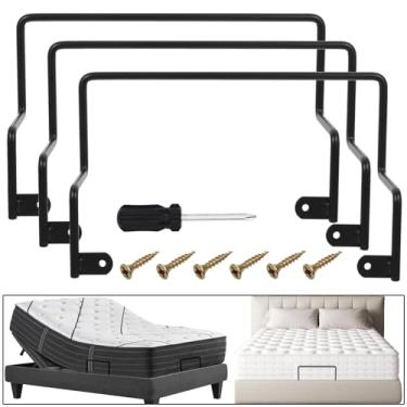 Imagem de RUENXG Pacote com 3 rolhas deslizantes de colchão, antiderrapante, suporte de barra, suporte de colchão para estrutura de cama para evitar deslizamento, suporte de colchão para estrutura de cama,