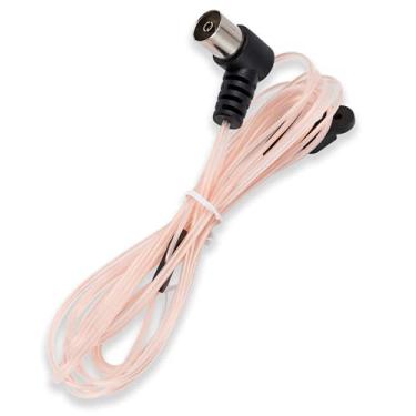 Imagem de POBADY Antena de Rádio FM Antena VHF Rosa Tipo T Antena Dipolo Unbal Interna Rádio FM para Carro Snap-On Conexão de plugue de TV Compatível com Amplificador de Receptor Estéreo Rádio de Carro