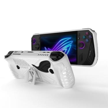 Imagem de JOYSOG Capa protetora Rog Ally X TPU para ASUS Rog Ally X 2024 Gaming Console Skin Capa protetora portátil acessórios (branca)