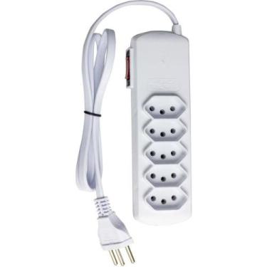 Imagem de Filtro de Linha 5 Tomadas SLIM Bivolt 0,8M BR - Force Line