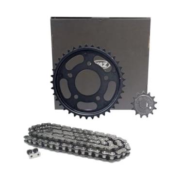 Imagem de Kit Twister 250 2001-2008 Relação Transmissão Completo Com Retentor Original Vaz Aço1045