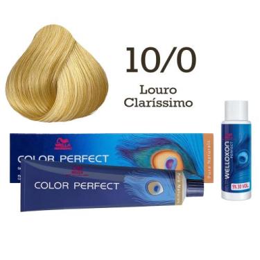 Imagem de Coloração Color Perfect 8.2 Louro Claro Mate Emulsão Oxi 30 Welloxon  