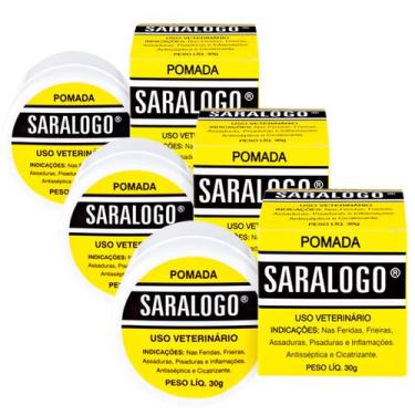 Imagem de Pomada Antisséptica Cicatrizante para cães Saralogo 30gr 3un - MATACUR