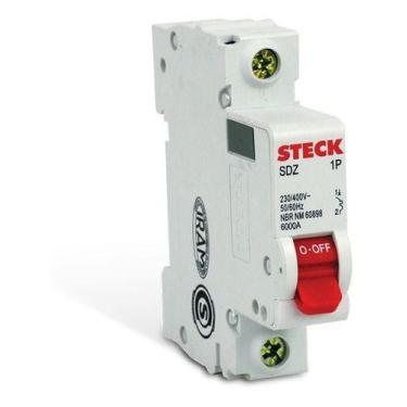 Imagem de Disjuntor Unipolar Serie Sd61 63a 1p Curva c Steck