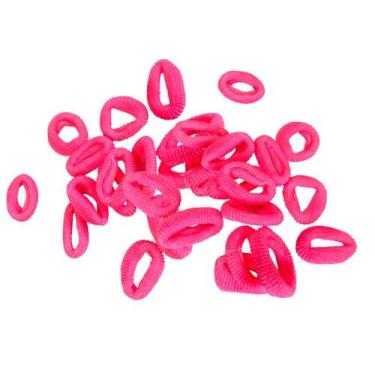 Imagem de 300 unidades Xuxinha de cabelo rosa chiclete para penteados - Genérica