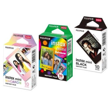 Imagem de Combo de Filmes Fujifilm Instax Mini, Rainbow 10 Fotos + Macaron 10 Fo
