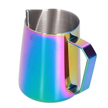 Imagem de Xícara de Espuma de café Xícara de Espuma Colorida, Copo de Espuma de Leite, Jarra de Espuma de Espuma de Espuma de 600 Ml de Leite Arremessador 304 Jarra de de Aço Inoxidável