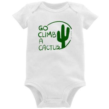 Imagem de Body Bebê Go climb a cactus - Foca na Moda, Branco, G