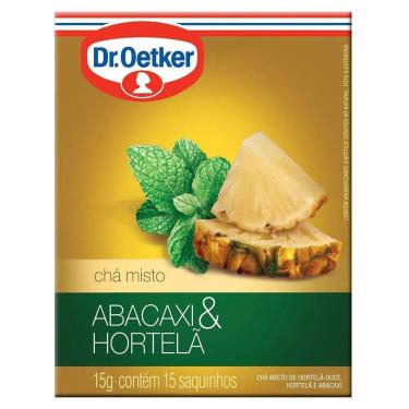 Imagem de Chá DR OETKER abacaxi e hortelã Com 15 Saquinhos 15g