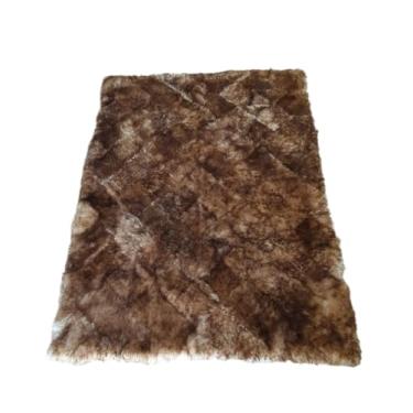 Imagem de Tapete De Pele Legítima De Carneiro (Ovino) Lã (Chamuscado Marron, 1,50 x 1,00 m)