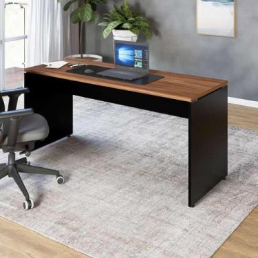 Imagem de Escrivaninha Escritório 140cm x 70cm Pés Painel F5 Office - F5 Office 