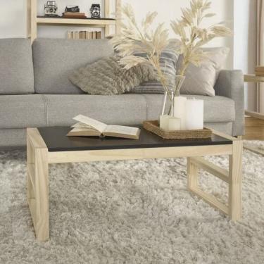 Imagem de Mesa de Centro Retangular Madeira Maciça Guará Cabecasa Madeiramadeira