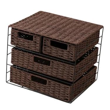 Imagem de Ｂｅｓｇａ Gaveta de gaveta de caixa de armazenamento artificial Tipo de gaveta de gaveta do tipo multiuso organizador de brinquedos de brinquedos lixo lixo de