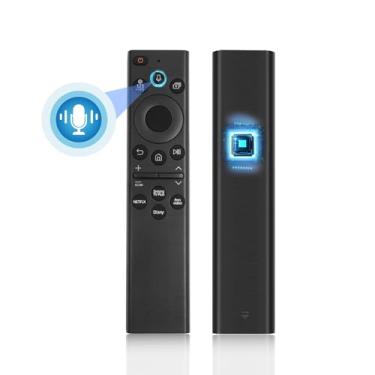 Imagem de Controle remoto de voz de substituição para Samsung Smart TV, compatível com BN59-01385A, para a maioria das TVs Smasung Crystal UHD/OLED/The Frame/Neo QLED 4K 8K Series