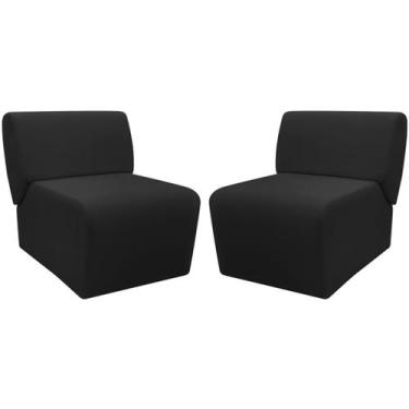 Imagem de Kit 2 Poltronas Decorativa Para Sala Manicure Consultório Escritório Z