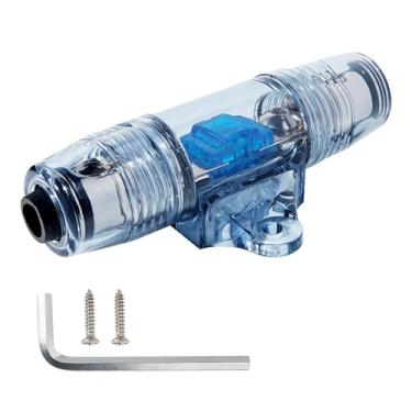 Imagem de NuIth Mini porta-fusível ANL em linha de 60 AMP, calibre 4/6/8 em calibre 4/6/8 para fora, suporte de fusível para proteção da bateria do amplificador do subwoofer de áudio do carro