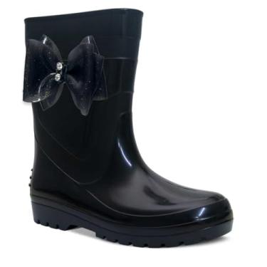 Imagem de Galocha Infantil Feminina Nº 25 ao 34 Bota Chuva Menina Botinha Impermeável 09.52 (Preto, BR, Criança de 9 a 12 anos, Numérico, 34)