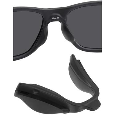 Imagem de BLAZERBUCK Almofadas de nariz de substituição para óculos Oakley Airdrop MNP OX8121 - Ponte baixa ajuste preto médio