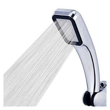 Imagem de WYUYIWH Chuveiro de economia de água com 300 furos, uma chave para parar o bocal de pulverização de chuva de alta pressão, acessórios de banheiro (cor: chuveiro de mão) (chuveiro de mão)