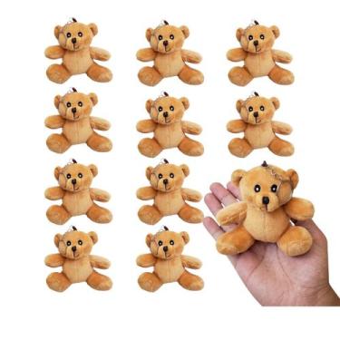 Imagem de Kit 10 Chaveiro Ursinho de Pelúcia Urso Mimo Lembrancinha - MultiA