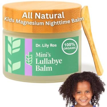 Imagem de Dr. Lily Ros Bálsamo de magnésio e creme para bebês | Loção orgânica para pés, pernas, estômago, braços | Formulado por Dr. para dor de crescimento | Ingredientes naturais seguros (crianças)
