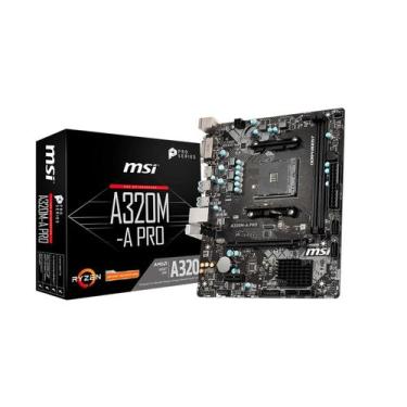Imagem de Placa Mãe Msi A320m-a Pro Amd Am4 Matx ddr4 Para Ryzen 3000, Preto