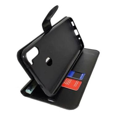 Imagem de Capa Capinha Case Carteira Flip Para Samsung Galaxy A11 Cor Preto - LX