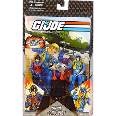 Imagem de G.I. JOE Hasbro 25th Anniversary 3 3/4" Wave 6 Action Figures Comic Book 2-Pack Scrap Iron and Wild Bill