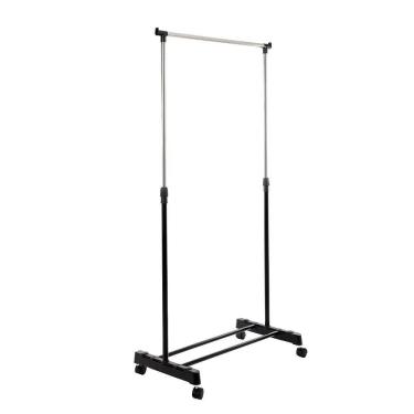 Imagem de Arara Guarda Roupas Com Sapateira Portatil Cabideiro Regulavel Cromado Varal Com Rodinhas Completa