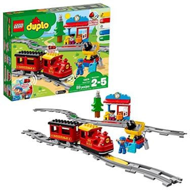 Imagem de Lego Duplo Trem A Vapor Brinquedo Educativo Com Controle 2-5
