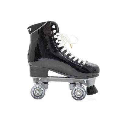 Imagem de Patins Quad Cherry Preto Vinilico 4 Rodas Hd Inline Par Tam 35