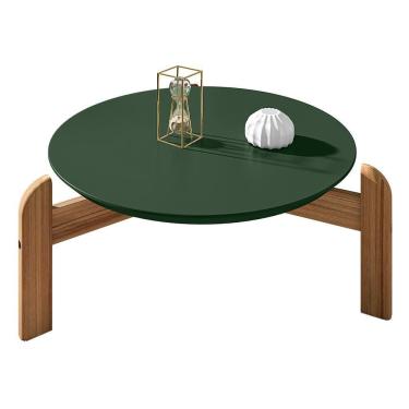 Imagem de Mesa De Centro Lizz Redonda Verde Oliva-cedro - Casa D Verde Oliva-cedro