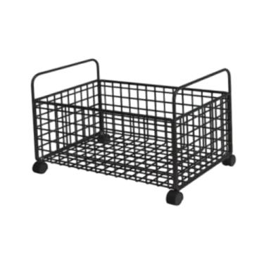 Imagem de KiBcsLic Rolling Arquivo Carrinho de armazenamento BIN BIN Organizador de arquivos para bebidas de despensa Brinquedos de quarto de crianças, M