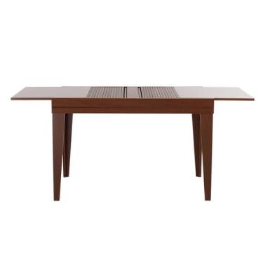 Imagem de Mesa de Jantar Retangular Extensível com Tampo de Vidro Genova Off Whi