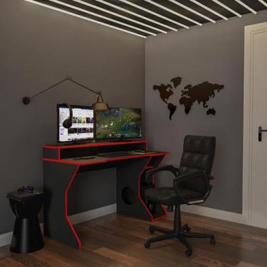 Imagem de Cadeira de Escritório Diretor Giratória Joel Preta - Mobly