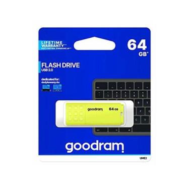 Imagem de Pen Drive UME2 Amarelo USB 2.0 64GB GOODRAM