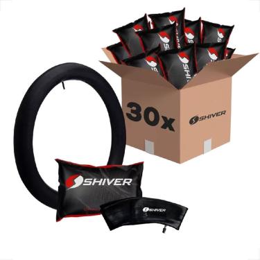Imagem de 30 Unidades Kit Camara De Ar Shiver Bicicleta Infantil Aro 20 175Mm Bico Grosso Schrader