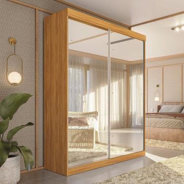 Imagem de Guarda-roupa Solteiro Peônia Yescasa Cinamon Touch