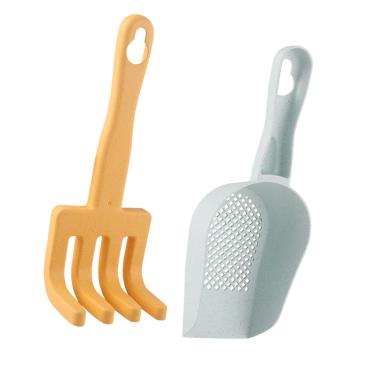 Imagem de Ioensy Ferramentas de jardinagem para crianças Ferramentas de jardinagem Pá de pedreiro e ancinho resistentes manuais de jardim para capina de verão Interior