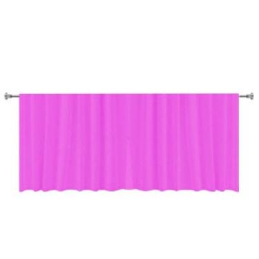 Imagem de Cortina Curta Tipo Bandô em Tecido, 100% Poliéster, Rosa Pink, Decorativa
