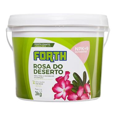 Imagem de Forth Rosa do Deserto, Fertilizante Mineral, NPK + Micronutrientes, Floração, Fórmula Granulada, Nutrição Balanceada, Balde, 3kg