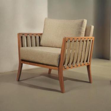 Imagem de Poltrona Decorativa Madeira Maciça Helena - Castellar Móbile