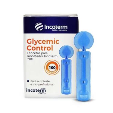 Imagem de Lancetas Incoterm 28g Glycemic Contol 100 Lancetas