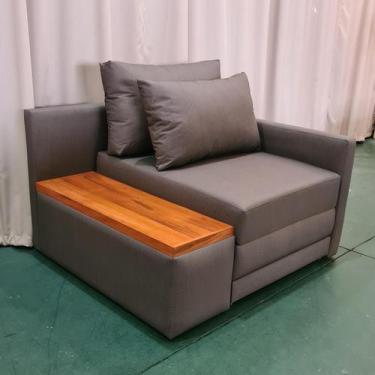 Imagem de Poltrona Cama Solteiro com Tampo Lateral Esquerdo Tecido Acquablock 10