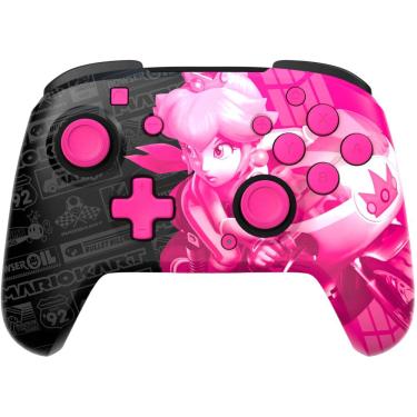 Imagem de PDP - Controle sem fio para para vídeo gameREMATCH GLOW para Nintendo Switch, Nintendo Switch - Modelo OLED - Grand Prix Peach-500-202-GPPH