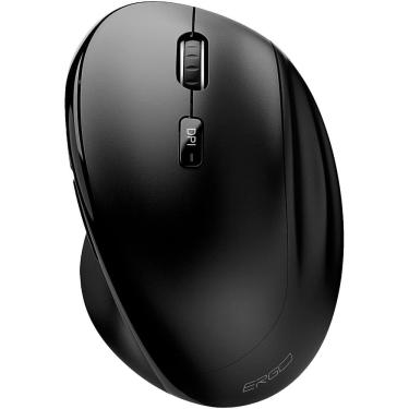 Imagem de Mouse ergonômico sem fio 1600 DPI Preto MWBE05 Ergo
