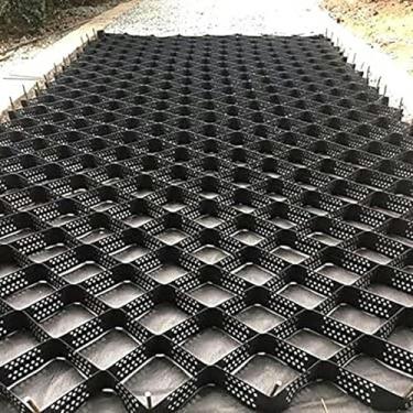Imagem de Grade De Cascalho De Plástico Hdpe De Grade De Solo Geocell Dobrável Para Trabalho De Subleito Paisagismo Jardim 1800 Libras Por Força Quadrada Tamanho 5x7m, 1x10m(3.3x33ft)